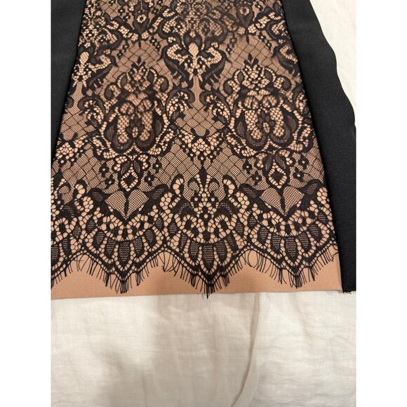 NWT Mew Mews Finbar Patchwork Lace Bandage Bodycon Dress Black Women's Small - Picture 11 of 15